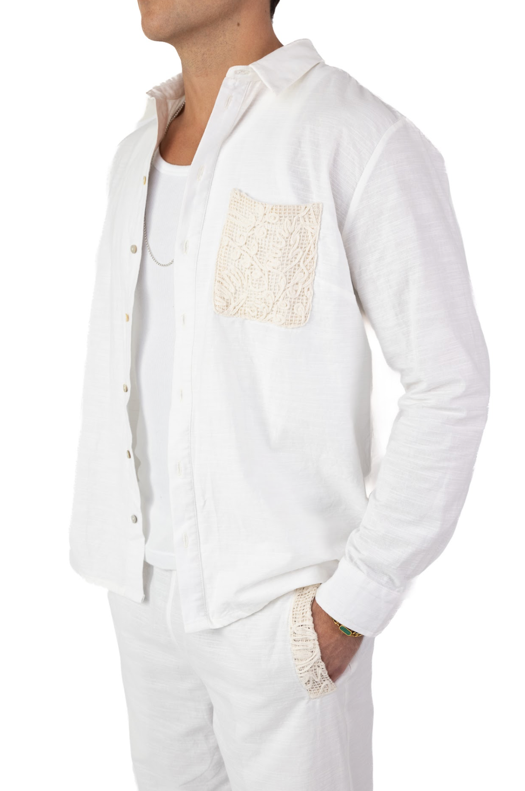 Odyssey Shorts | Organic Cotton Shirt | Emerald Jewellery (BUNDLE 1)