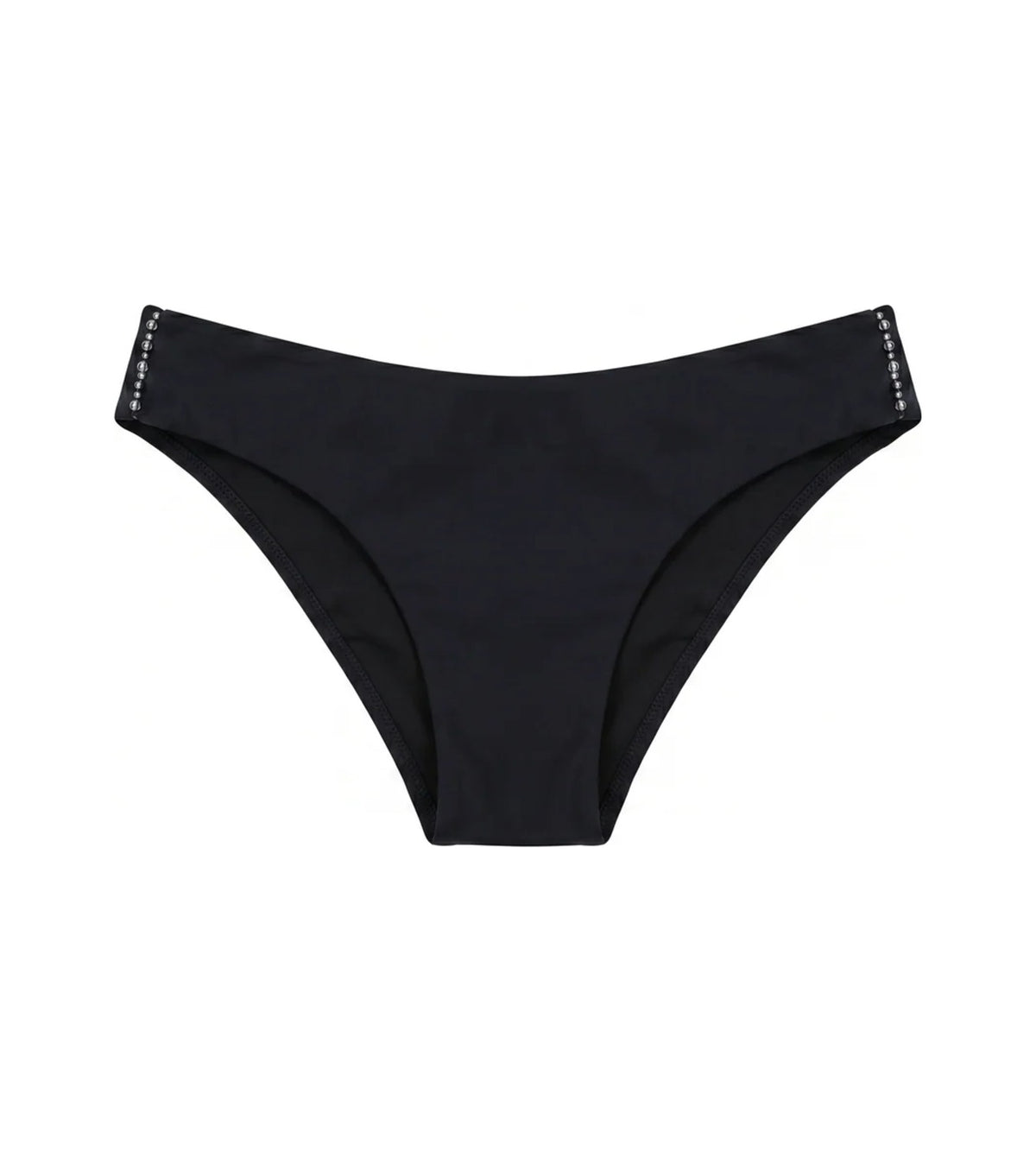 Yara black high-leg bikini bottoms, product photo