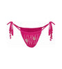 Alana hot pink beaded tie-side bikini bottoms, product photo
