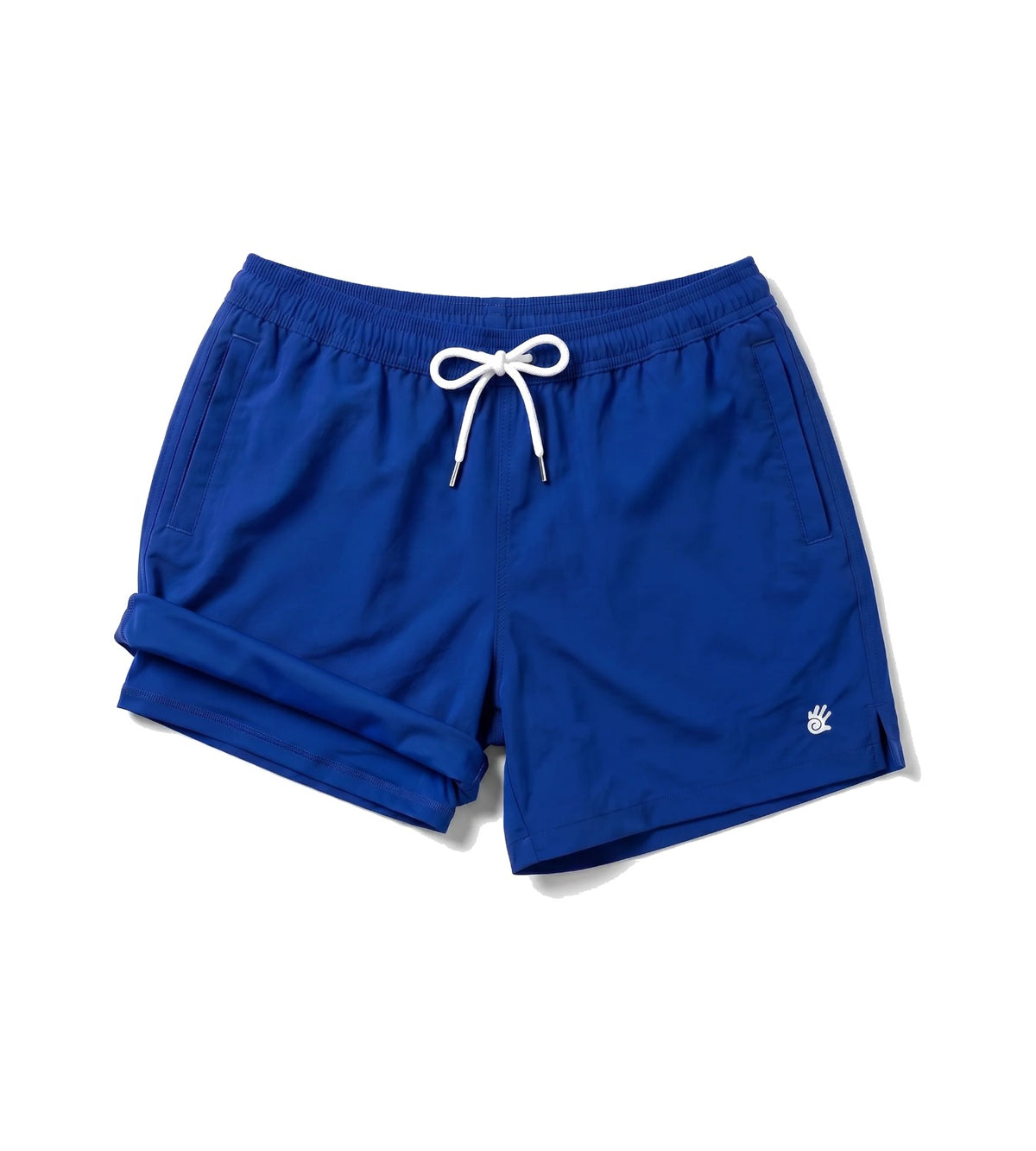 Odyssey racing blue men's recycled swim shorts, product photo