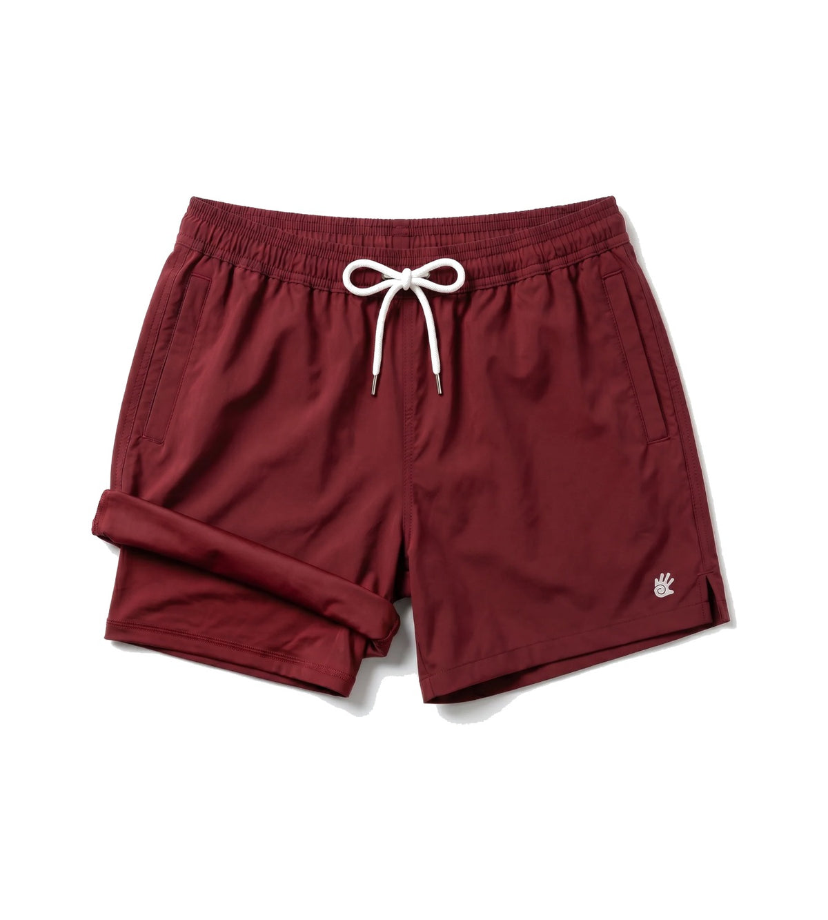 Odyssey red rock men's recycled swim shorts, product photo