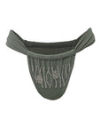 Oria seaweed green Brazilian bikini bottoms, product photo