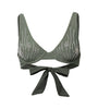 Oria seaweed green underwire bikini top, product photo